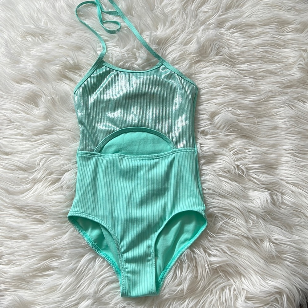 NWOT Justice Keyhole One Piece Bathing Suit